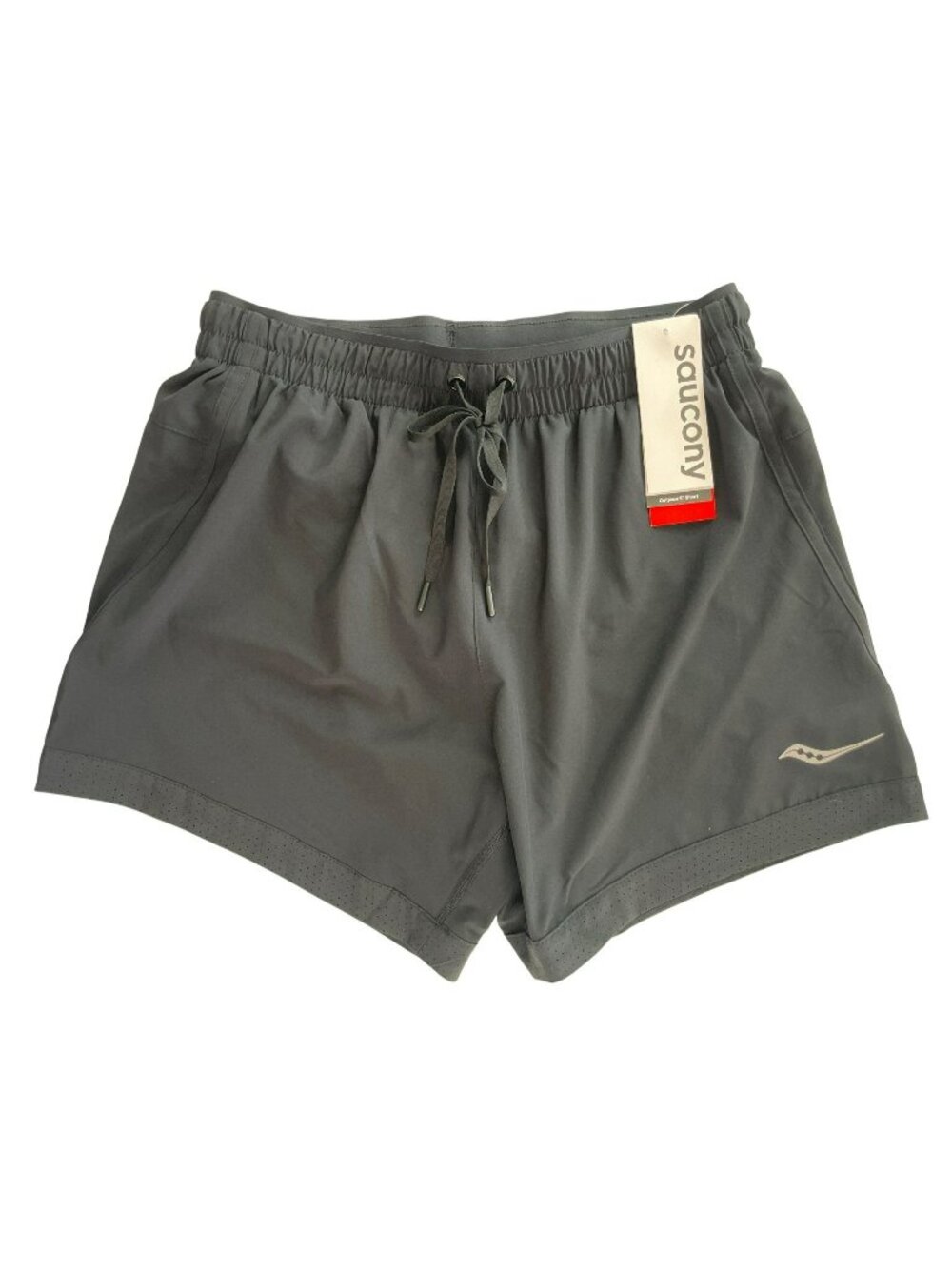 Saucony Outpace 5" Running Shorts Black Lightweight Breathable Women's Sz S NWT